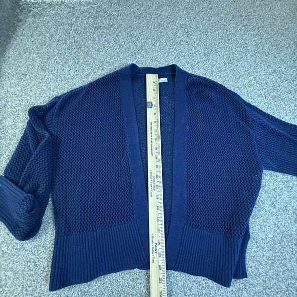 Sonoma Goods for Life Navy Blue Open Knit Cardigan Women’s L - Picture 4 of 5